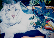 Tiger Spirit . Watercolor 22 1/2” x 30”
